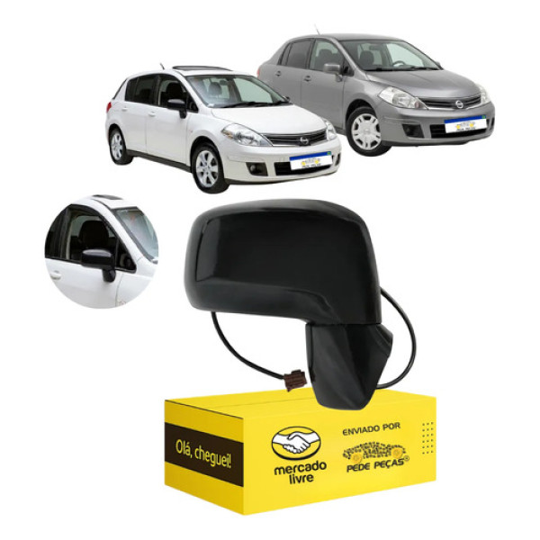 Retrovisor Nissan Tiida 2008 09 10 11 12 2013 Elétrico Ld