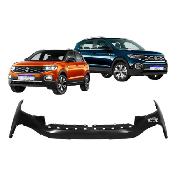 Parachoque Volkswagen T-cross 2019 2020 A 2024 S/furo Sensor Preto