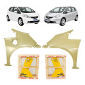 Par Paralama Honda Fit 2009 A 2012 Dx Ex Exl Lx Lxl Novo