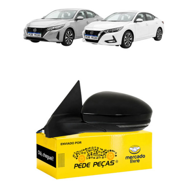 Retrovisor Sentra 2023 A 2026 Elétrico C/pisca S/câmera Le