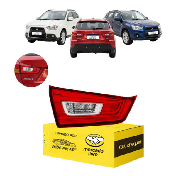 Lanterna Tampa Mitsubishi Asx 2010 2011 2012 2013 A 2022 L.e Esquerdo/motorista Cristal