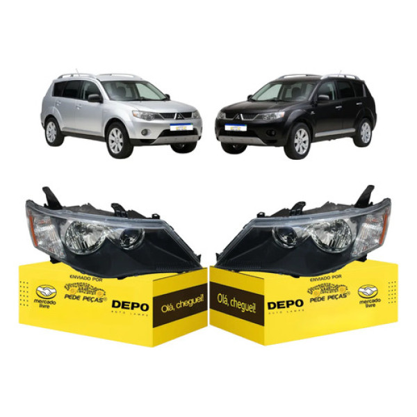 Par Sinaleira Mitsubishi Outlander 2007 2008 2009 Ambos Lados