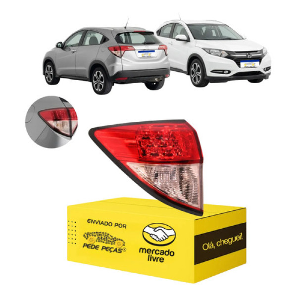 Lanterna Do Canto Honda Hr-v 2015 16 17 2018 C/led Nova Le Esquerdo/motorista Cristal