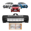 Parachoque Renault Clio 2003 2004 2005 2006 C/moldura Preto Liso E Texturizado