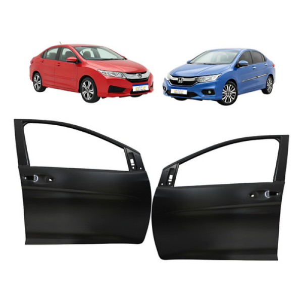 Par Porta Dianteira Honda City 2015 2016 2017 2018 A 2021 Dianteira Ambos Os Lados Preto