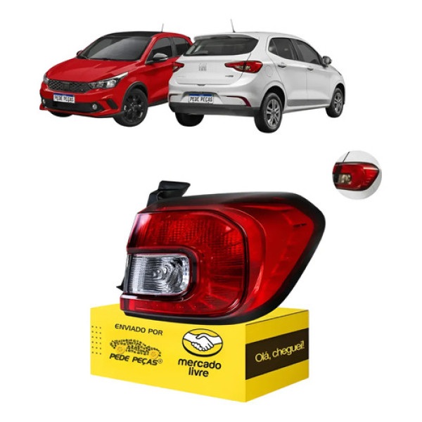 Lanterna Sinaleira Fiat Argo Canto 2018 A 2026 Ré Cristal Ld Direito/passageiro Cristal