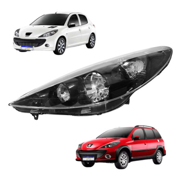 Farol Peugeot 207 2008 2009 2010 2011 2012 2013 2014 2015 Le Esquerdo