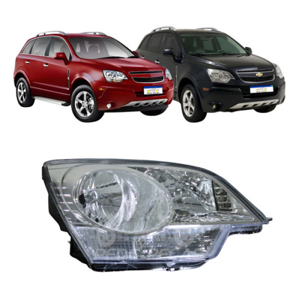 Farol Gm Captiva 2008 2009 2010 2011 A 2014 Direito Manual Direito/passageiro