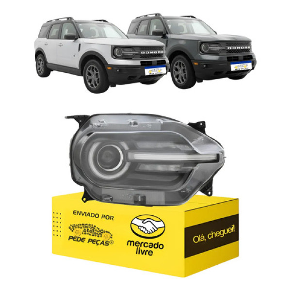 Farol Sinaleira Ford Bronco 2021 2022 23 24 2025 Novo Ld Direito/passageiro