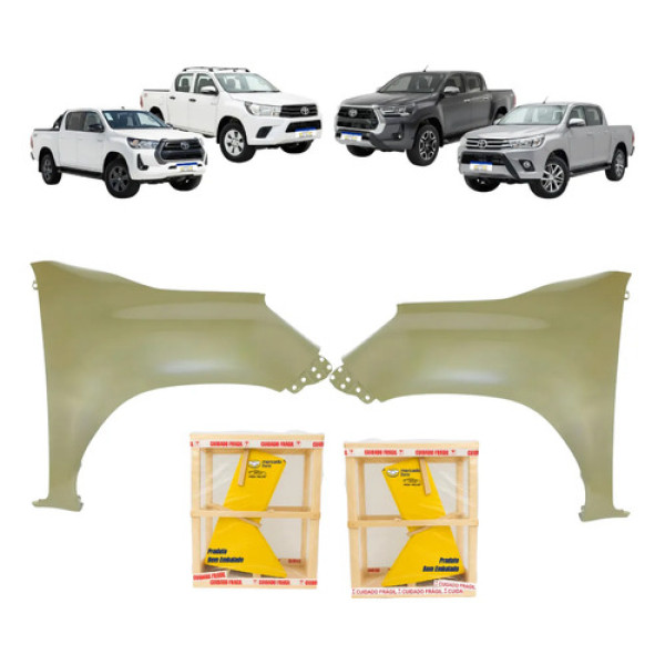 Par Paralama Toyota Hilux 2016 A 2026 S/furo Sr Srv Srx Novo