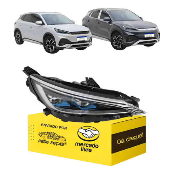 Farol Byd Yuan Plus 2023 24 25 2026 Full Led C/reator Ld Direito/passageiro