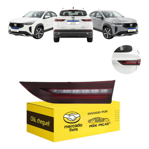 Lanterna Mala Fiat Fastback 2023 2024 2025 2026 Full Led Ld Direito/passageiro Fumê