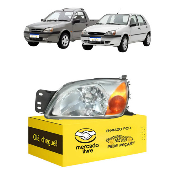 Farol Fiesta Courier 2000 2001 2002 2003 2004 2005 2006 A 13