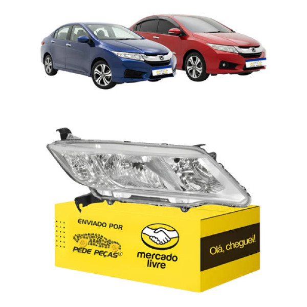 Farol Sinaleira Direita Honda City 2015 2016 2017 Direito/passageiro