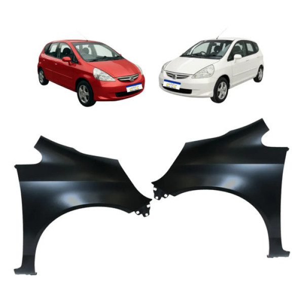 Par Paralama Honda Fit Ex 2003 2004 2005 2006 2007 2008 Novo