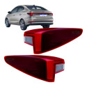 Par Lanterna Traseira Canto Hb20s 2023 2024 2025 2026 C/led Ambos Lados Vermelho