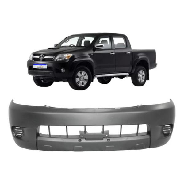 Parachoque Dianteiro Toyota Hilux 2005 2006 2007 2008 Novo Preto