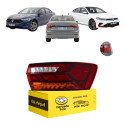 Lanterna Sinaleira Canto Jetta 2018 19 A 2026 Full Led Ld Direito/passageiro Vermelho