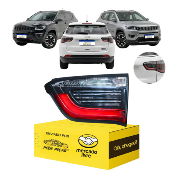 Lanterna Jeep Compass 2017 2018 2019 2020 2021 Com Led Tampa