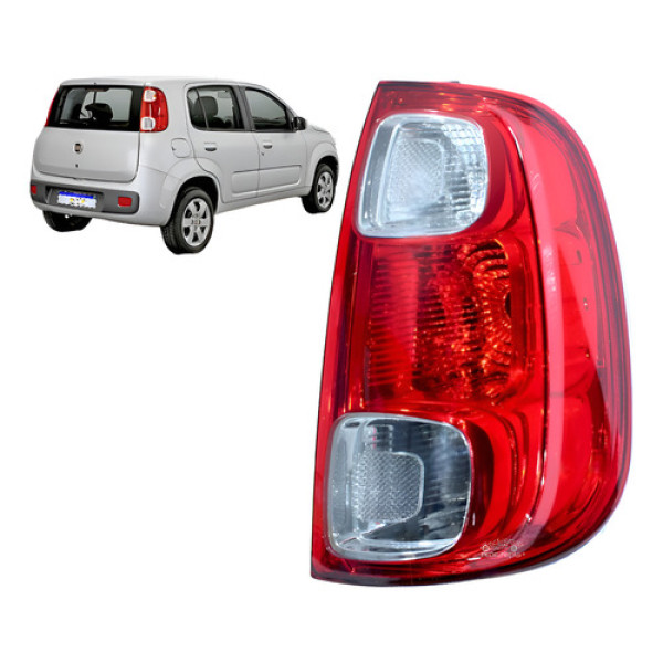Lanterna Fiat Uno Vivace 2010 2011 2012 2013 A 2016 Nova Ld Direito/passageiro Vermelho