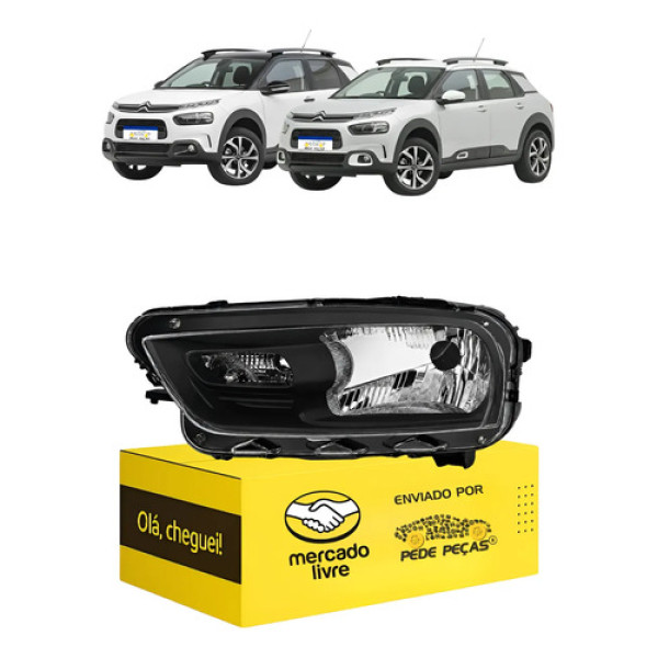 Farol C4 Cactus 2019 2020 2021 2022 2023 2024 Inferior Le Esquerdo/motorista