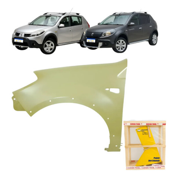 Paralama Sandero Stepway Novo Le 2008 2009 2012 2014