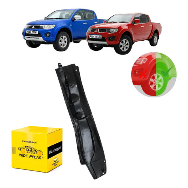 Parabarro Posterior Dianteiro Mitsubishi L200 2012 A 2016 Le