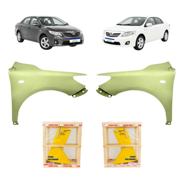 Par Paralama Toyota Corolla 2009 2010 2011 2012 2013 2014