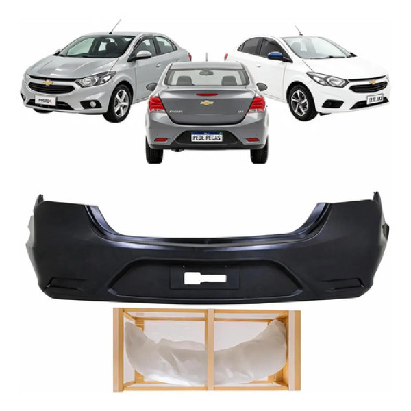 Parachoque Traseiro Chevrolet Prisma 2017 2018 2019