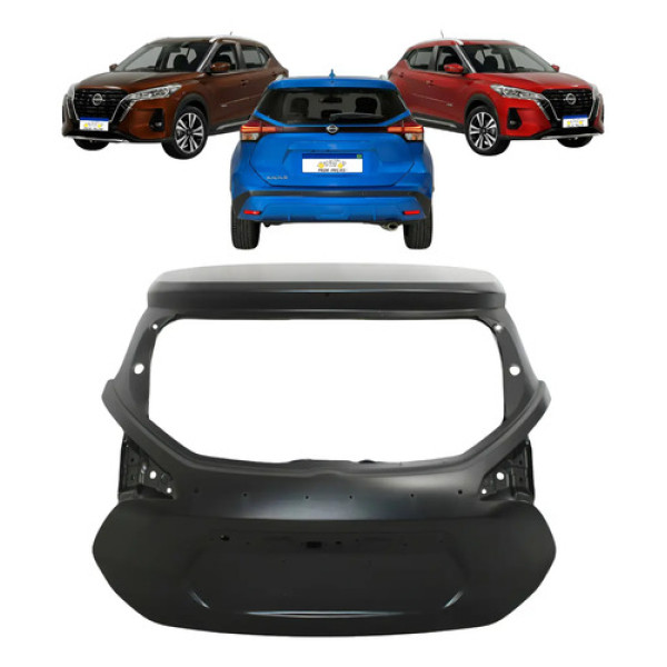 Tampa Traseira Porta Mala Nissan Kicks 2022 2023 2024 2025 Preto