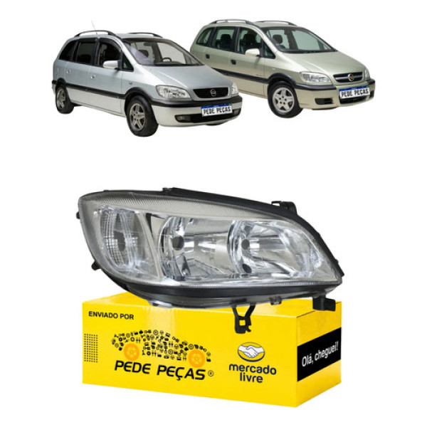 Farol Gm Zafira Cd Collection 2001 2002 2003 A 2012 Novo Ld Direito/passageiro