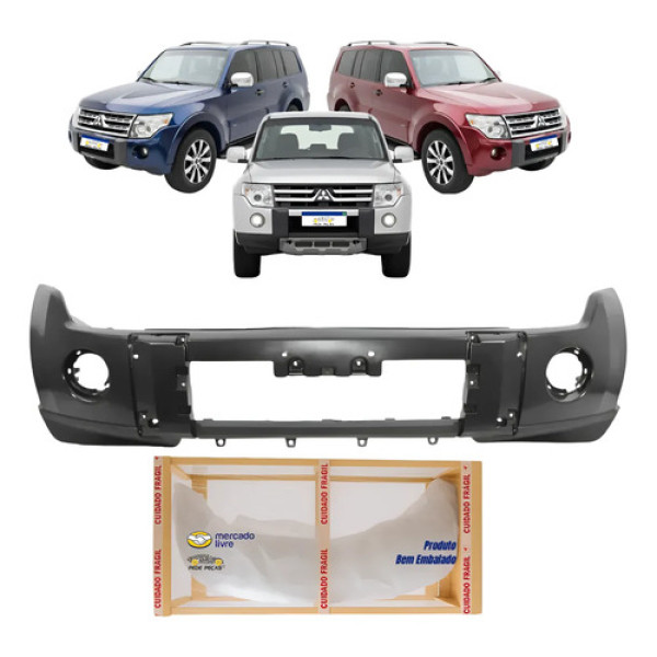 Parachoque Dianteiro Mitsubishi Pajero Full Gls 2008 A 2011 Preto