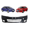 Parachoque Dianteiro Honda City 2009 2010 2011 2012 Sem Furo Preto