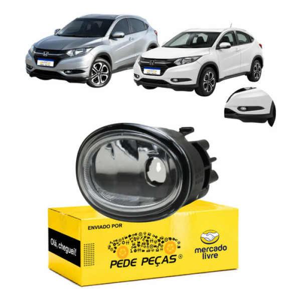 Farol Milha Esquerdo Honda Hrv 2015 2016 2017 2018 Cristal