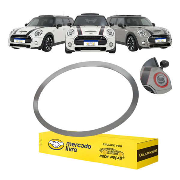 Moldura Aro Farol Mini Cooper F55 F56 2014 15 16 A 2020 Le