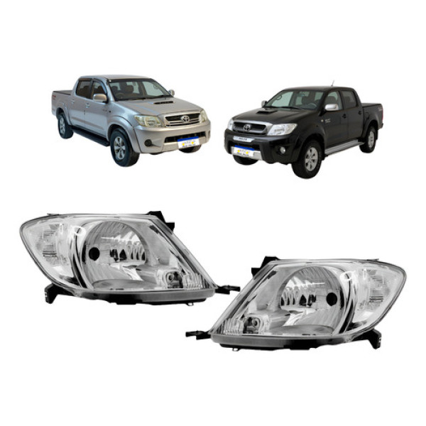 Par Farol Dianteiro Hilux 2006 2007 A 2011 Direito/esquerdo Ambos Lados
