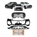 Kit Parachoque Tiggo 8 2023 2024 2025 2026 Grade Spoiler Preto