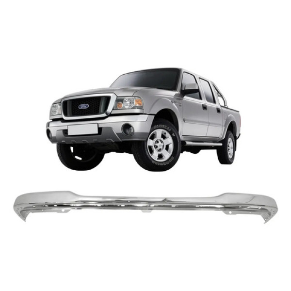 Parachoque Ford Ranger 2005 2006 2007 2008 2009 Cromado Cromado