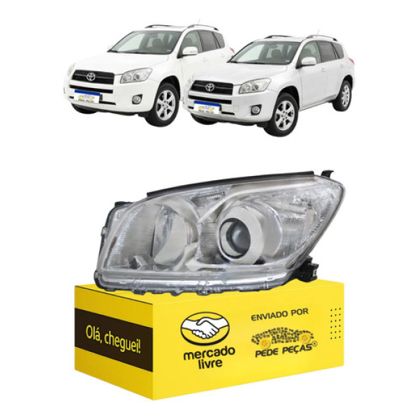 Farol Toyota Rav4 2009 2010 2011 2012 Foco Duplo Le Esquerdo/motorista