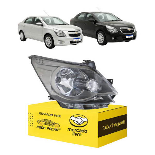 Farol Chevrolet Cobalt 2011 2012 2013 2014 2015 Cromomix Ld Direito