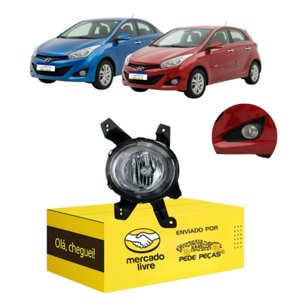 Farol Milha Auxiliar Cibie Hb20 Sedan 2013 2014 2015 Novo Le Cromado