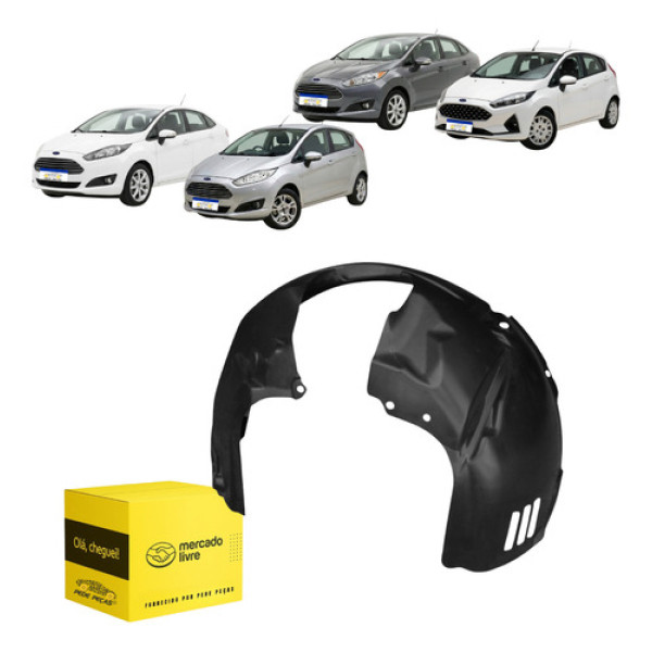 Parabarro Dianteiro Fiesta Hatch 2015 A 2019 Lado Motorista