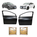 Par Porta Dianteira Cruze Sedan 2017 18 19 20 A 2023 Nova Dianteira Ambos Preto