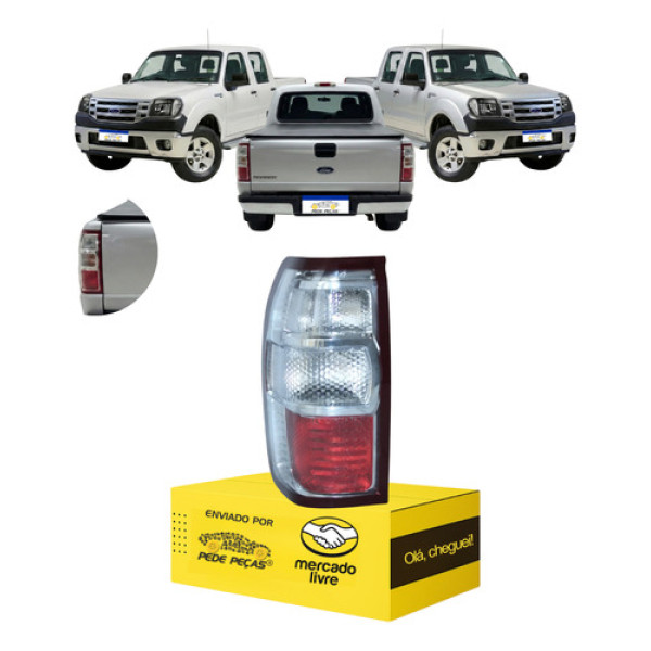 Lanterna Ford Ranger 2010 2011 2012 Ré Cristal