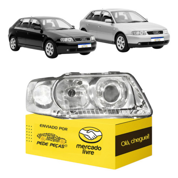 Farol Audi A3 2000 2001 2002 2003 2004 2005 2006 Novo