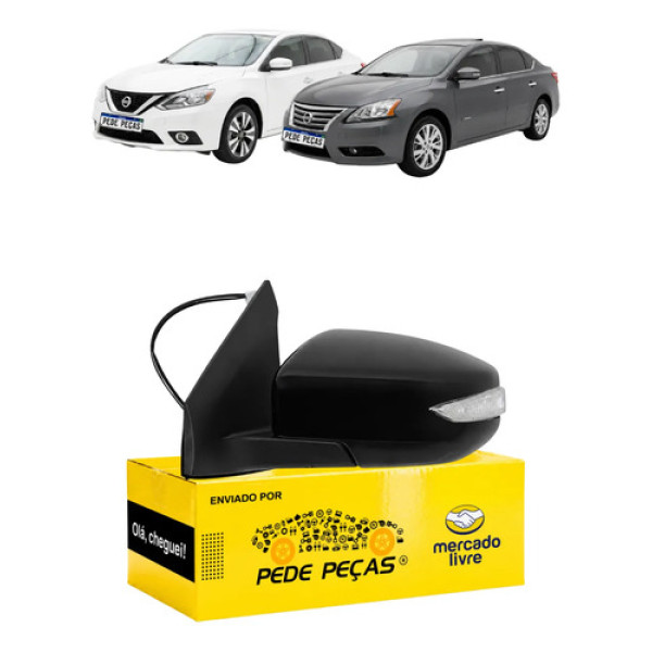 Retrovisor Nissan Sentra 2014 15 A 2020 Elétrico C/pisca Le