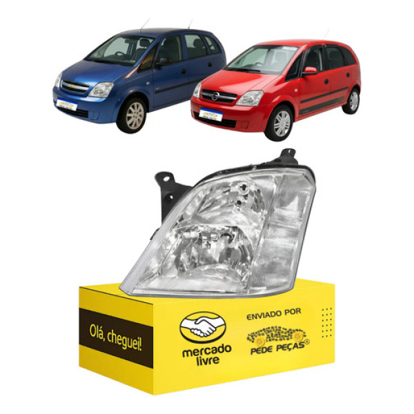 Farol Meriva 2003 2004 2005 2006 2007 2008 2009 2010 2011 12