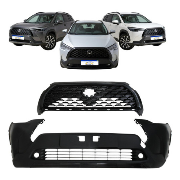 Kit Parachoque Grade Radiador Corolla Cross 2022 A 2024 