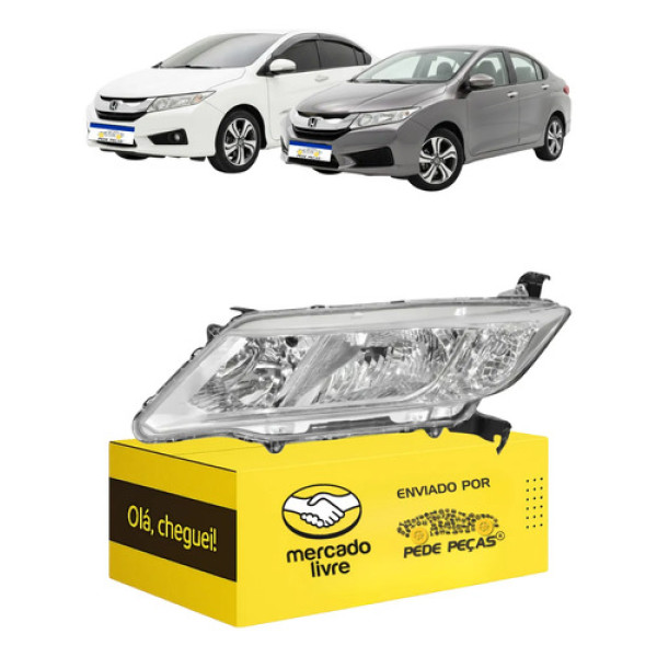 Sinaleira Esquerda Honda City 2015 2016 2017 Cromado Manual Esquerdo/motorista