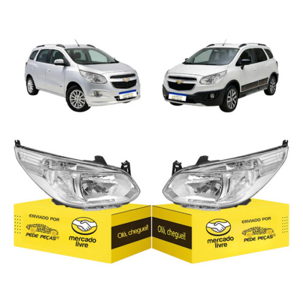 Par Farol Chevrolet Spin 2012 2013 A 2015 2016 2017 2018 Ambos Lados